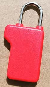 RED AM 'Security Protected' Padlock Security Tags - Pack of 100 - TagShopUK-