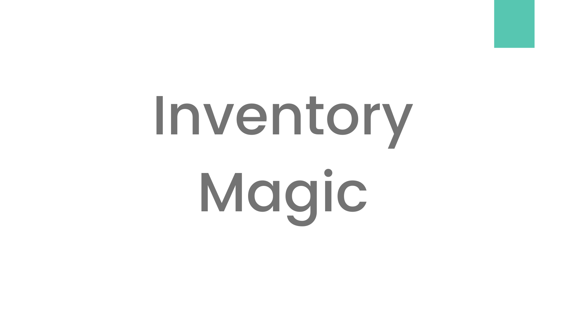 Inventory Magic